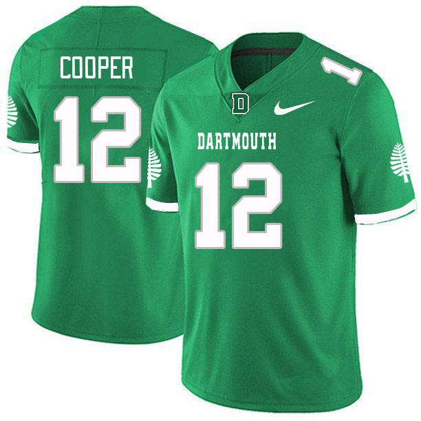 Men-Youth #12 Jamal Cooper Dartmouth Big Green 2023 College Football Jerseys Stitched Sale-Green